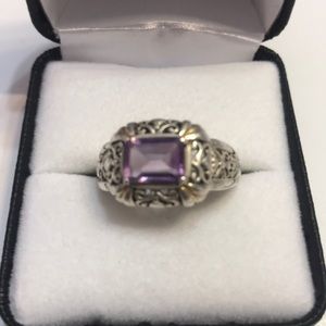 Antique Silver Amethyst Ring
